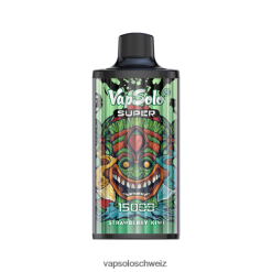 VapSolo Preis - VapSolo SUPER Einweg-Vapor VB4B8X23 Erdbeer-Kiwi