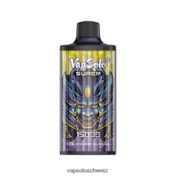 VapSolo Zürich - VapSolo SUPER Einweg-Vapor VB4B8X22 Erdbeerbanane